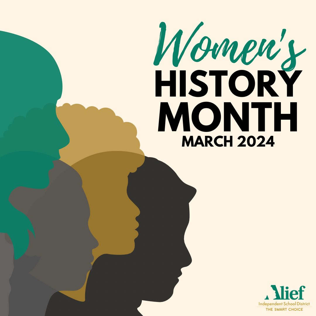 March is #WomensHistoryMonth! Join Alief ISD in commemorating the remarkable achievements of women across history, recognizing their indispensable influence in shaping our world. Explore ways to engage by visiting: womenshistorymonth.gov