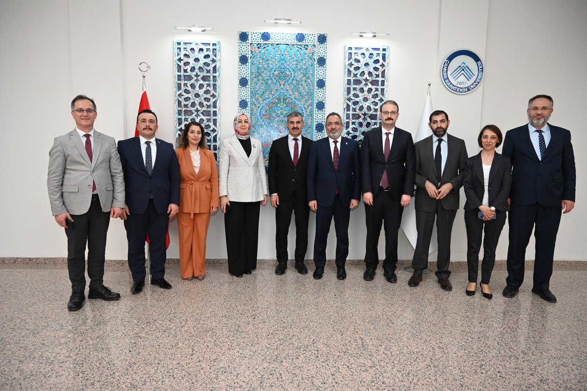 Ankara Yıldırım Beyazıt Üniversitesi Rektörü ve HSK Eski Üyesi Prof. Dr. Ali Cengiz Köseoğlu ile HSK Üyesi Aysel Demirel Rektörümüz Prof. Dr. Harun Çiftçi'yi ziyaret etti.