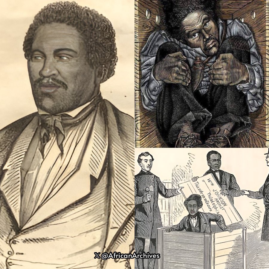 Henry 'Box' Brown, the 19th century enslaved man from Virginia (later a noted abolitionist speaker), escaped to freedom by mailing himself in a wooden crate. “if you have never been deprived of your liberty, as I was, you cannot realize the power of that hope of freedom.”…