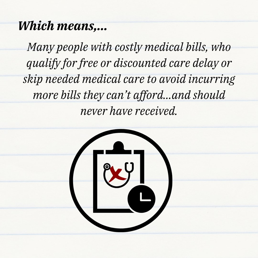 HealthEquityCT's tweet photo. 🏥 Did you know? Nonprofit hospitals are mandated to provide free or discounted health services to people who meet their criteria for financial assistance. However, 45% of them regularly send medical bills to individuals qualified for assistance. 
https://t.co/iSpcTkyhMg https://t.co/qgyrY5CjdS