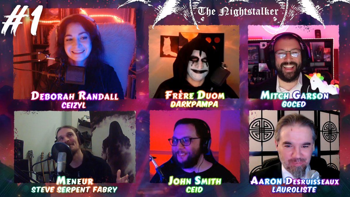 On découvre le #jdr the Nightstalker de Steve @natural_city_channel avec <a href="/lauroliste/">Laurôliste</a> Goced de <a href="/LPPJDR/">La petite pause JDR</a> Darkpampa &amp; Ceid

💀youtu.be/BwbxeNQzT_U
Attention au bruit de porte ! 🤣