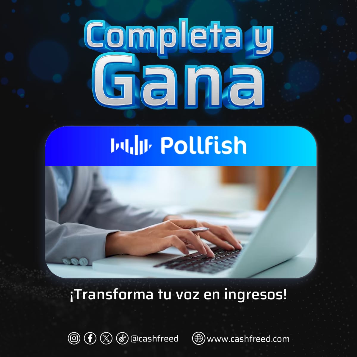 📊 ¡Descubre Pollfish en Cashfreed y convierte tus opiniones en recompensas! 
cashfreed.com/dinero-con-enc…

¡Únete a la comunidad de encuestas de Pollfish y descubre cómo tus opiniones pueden hacer la diferencia! ✨🌐 #Cashfreed #GanarDinero #EncuestasPagadas #Pollfish