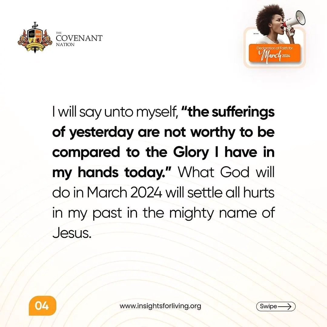 pastorpoju's tweet photo. Make these declarations boldly every day this month of March. Repeat them until they register upon your spirit, sinking deep into your ears, and then they will work for you. They are HolyGhost inspired utterances. https://t.co/feZ2IxhhoL