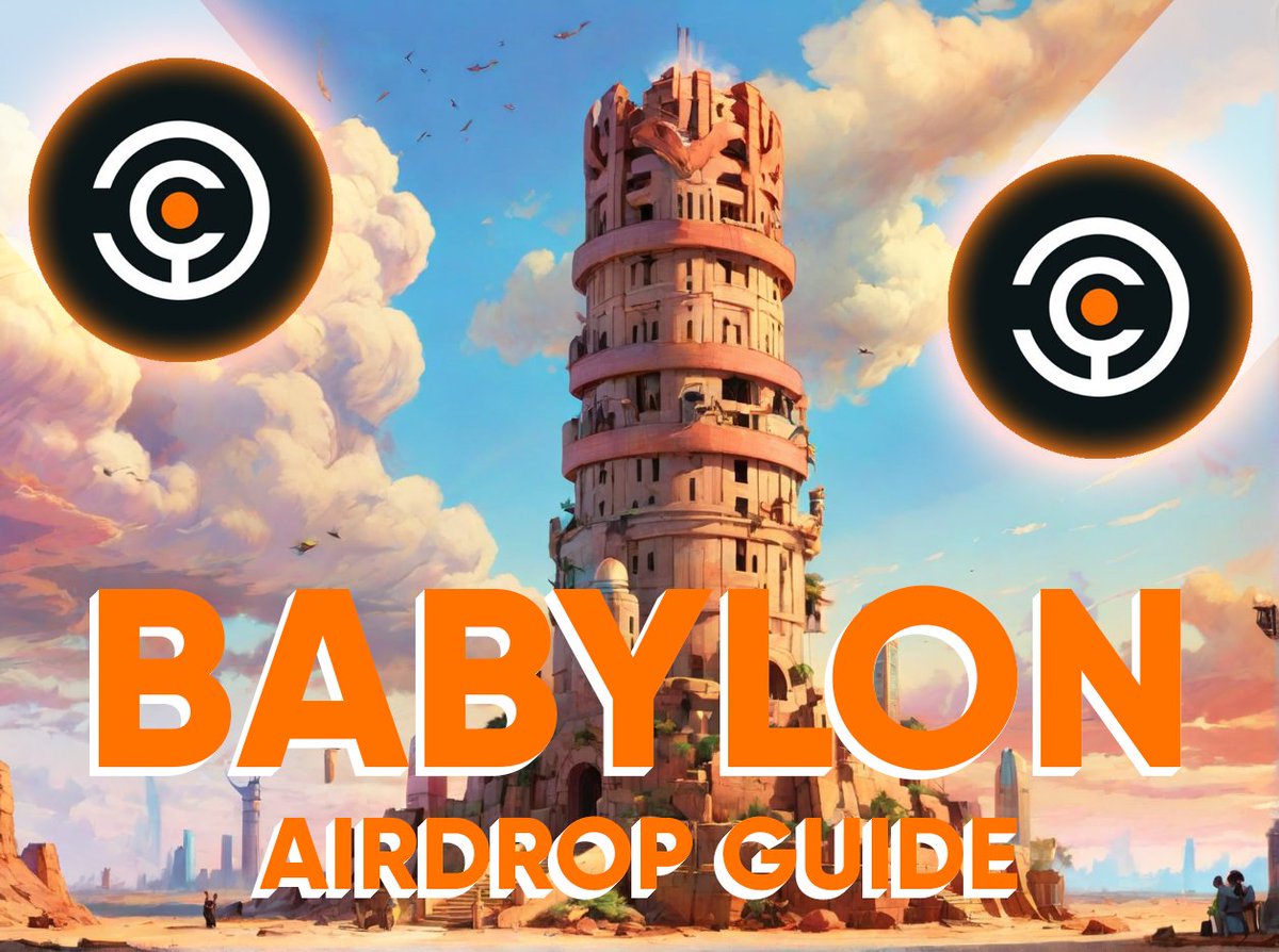 Babylon Airdrop is very promising.  

Zero-cost drop on $BTC. 

Step-by-step guide👇