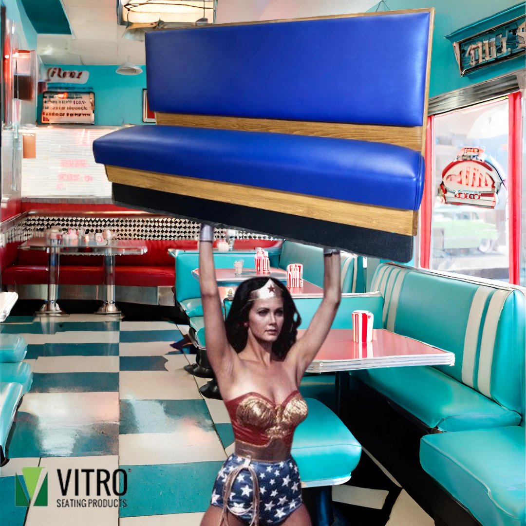 VitroSeatingInc's tweet photo. Wonder Woman thinks Vitro Booths are WONDERful!
#meme #funnymeme #booth #diner #madeinusa #dccomic #superheroes #furniture https://t.co/i5yG5ORHAX