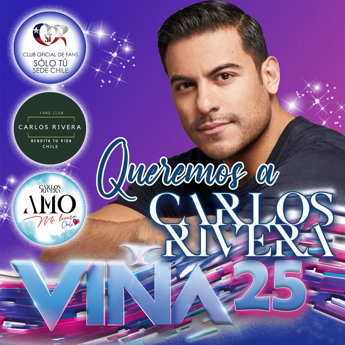 BenditatuvidaCh's tweet photo. Sintamos la magia con @_CarlosRivera en @elfestival 2025. Únete con pasión, Comparte con fuerza y vibremos juntos 💙💚🩵 

@solotuchile 
#AmoMiLocuraChileOficial 

#CarlosRiveraViña2025 https://t.co/H2le0nQi17