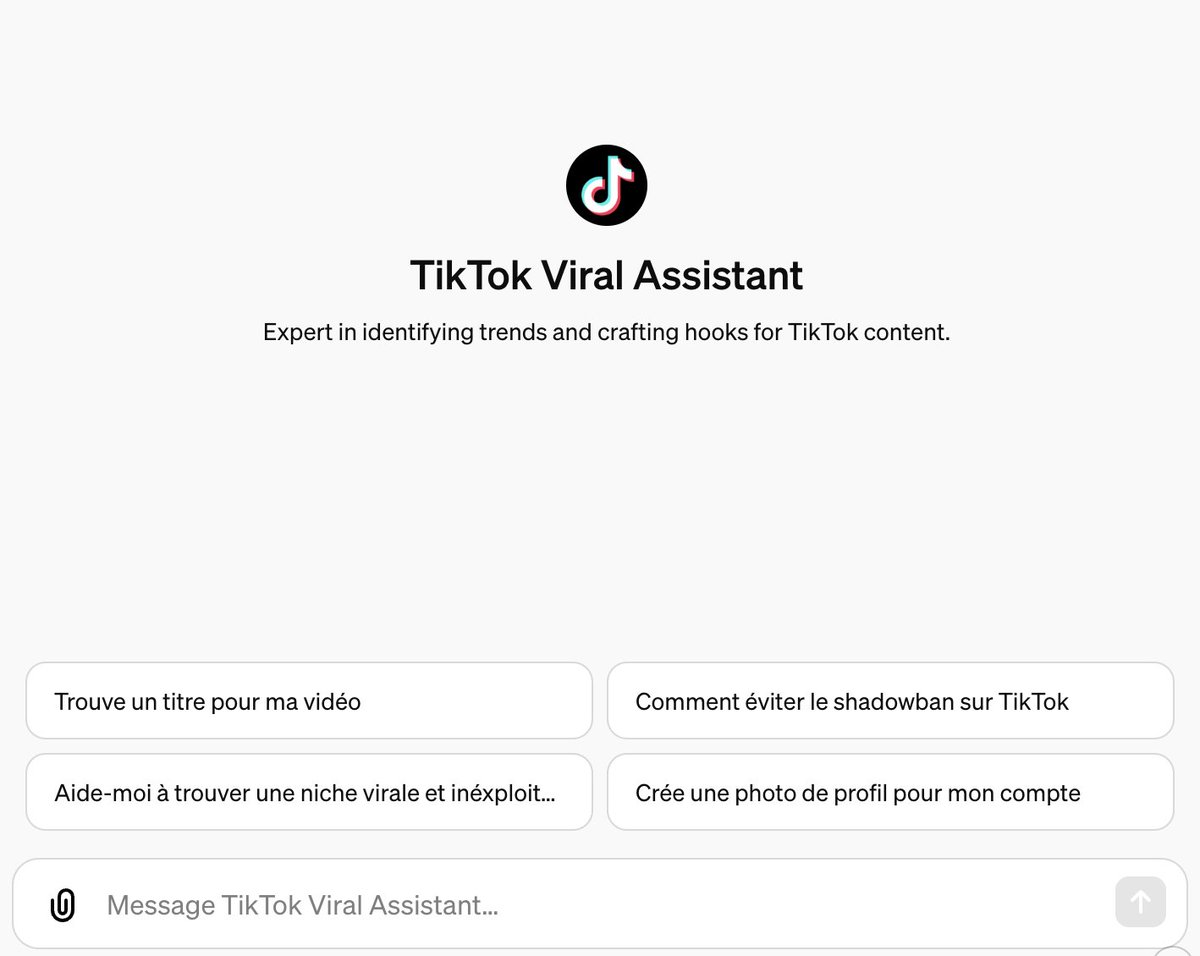 J'ai créé l'outil ultime pour gagner de l'argent en automatique avec TikTok 💸 Un assistant IA surentraîné pour créer des vidéos virales et faire grossir un compte rapidement. 🎁 Pour recevoir l'outil GRATUITEMENT : Tu dois me follow : @YanTiktokk, RT et commenter «GPTOK» 🎁