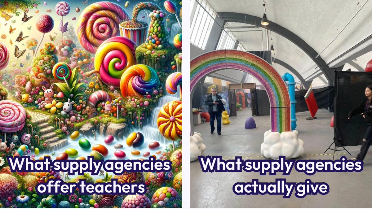 Expectation VS reality 

It’s time to do things differently… 

#supplyteachers #edutwitter @supply_well