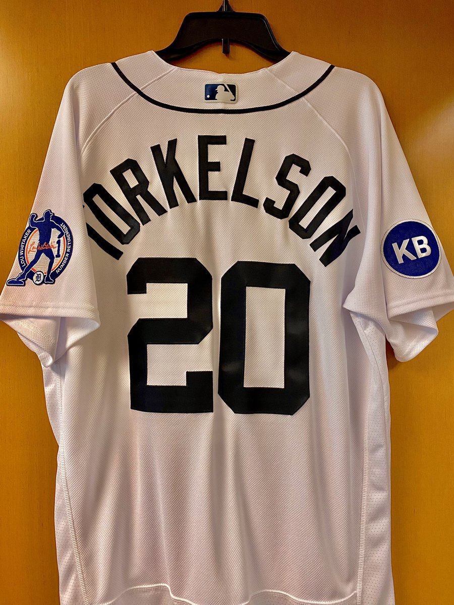 #Giveaway - RT & Follow: @DETAuthentics for a chance to win A team-issued Spencer Torkelson Home Jersey with a Lou Whitaker number retirement and KB patch 1 winner will be picked at random and notified by DM on 3/4/24 Check out our current auction items ➡️