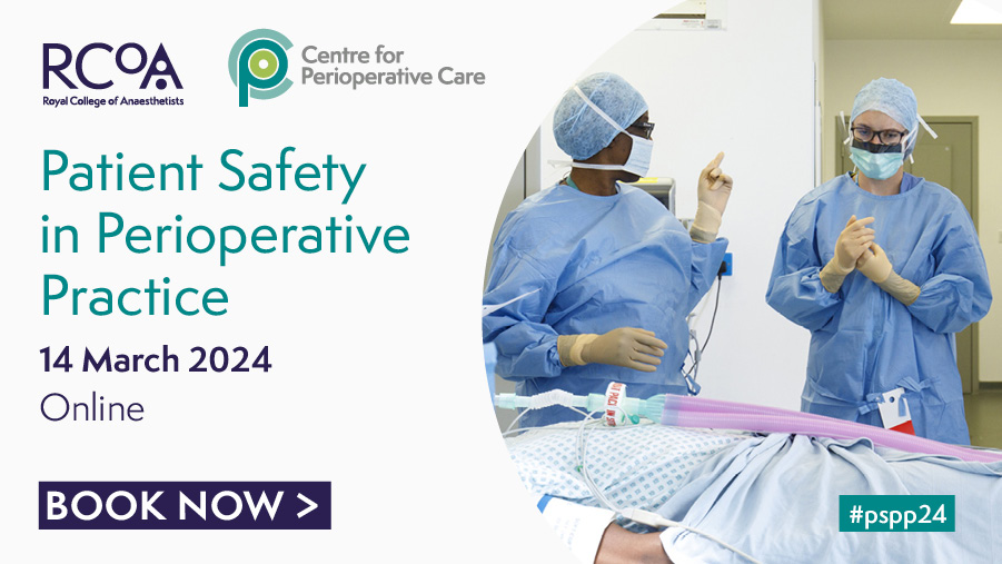 Join us online on 14 March to discuss patient safety, including the barriers to delivering safe perioperative care & strategies to overcome them. Sessions include: 🔸 Human Factors SOS 🔸 Safety Systems in Practice 🔸 Civility & Conduct Book now: ow.ly/SABa50QJTzK
