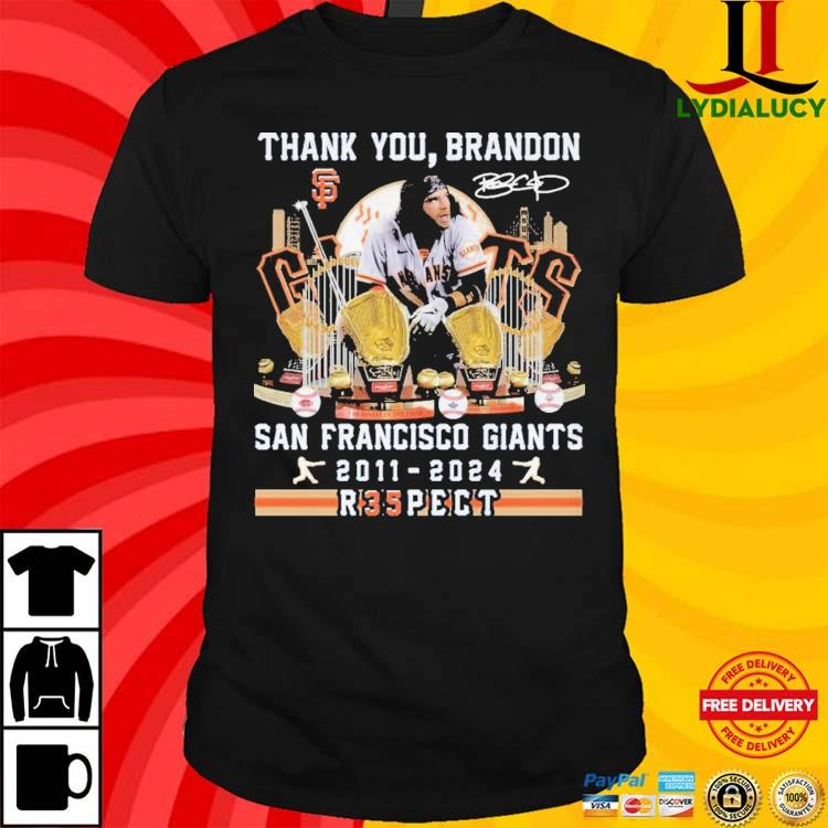 Official Thank You Brandon San Francisco Giants 2011-2024 R35pect T-Shirt
lydialucy.com/product/offici…