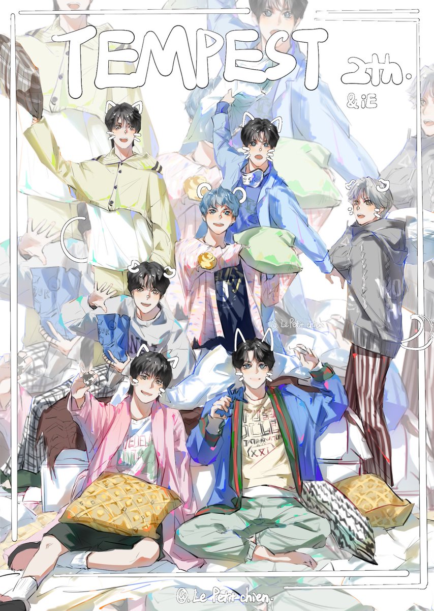 Yiwen1114's tweet image. 2th🎉
#TEMPEST #템페스트
#한빈 #형섭 #혁 #은찬
#LEW #화랑 #태래 #fanart