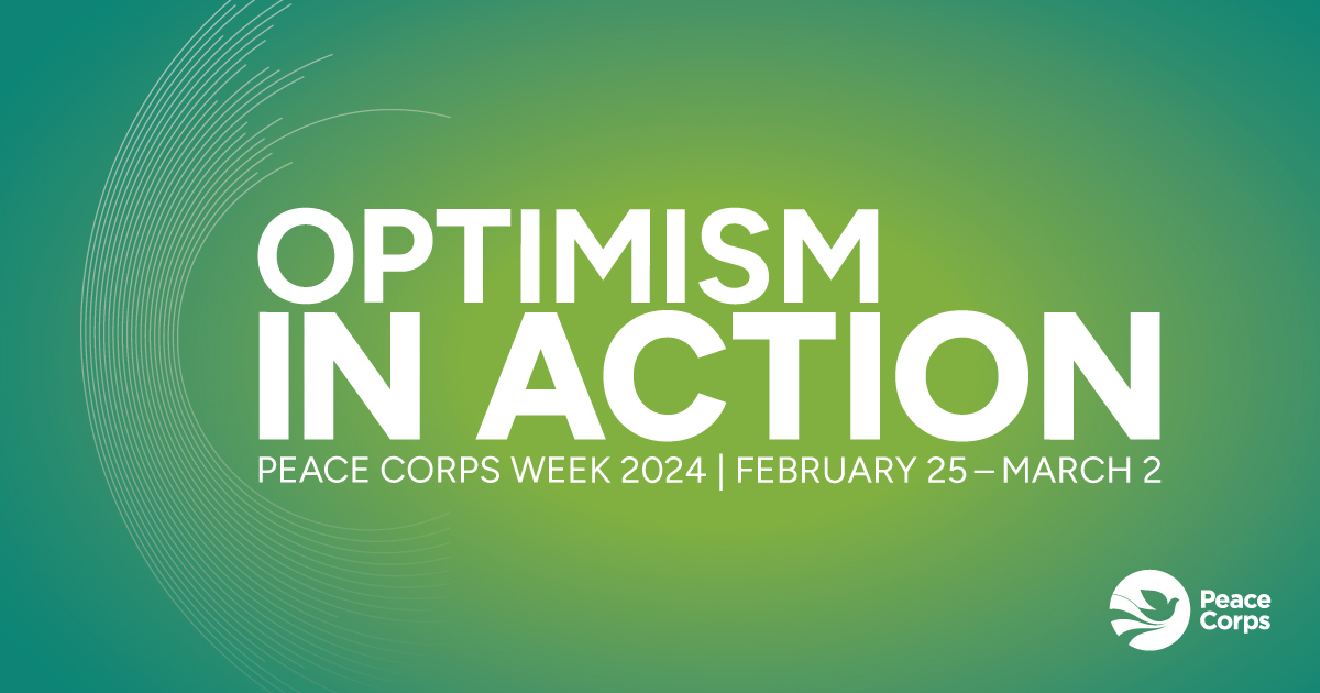 The @PeaceCorps is celebrating 63 years of global impact, service and #OptimismInAction today! Here's to the incredible counterparts, Volunteers, staff, and communities who make the Peace Corps journey so extraordinary! 🥳✨