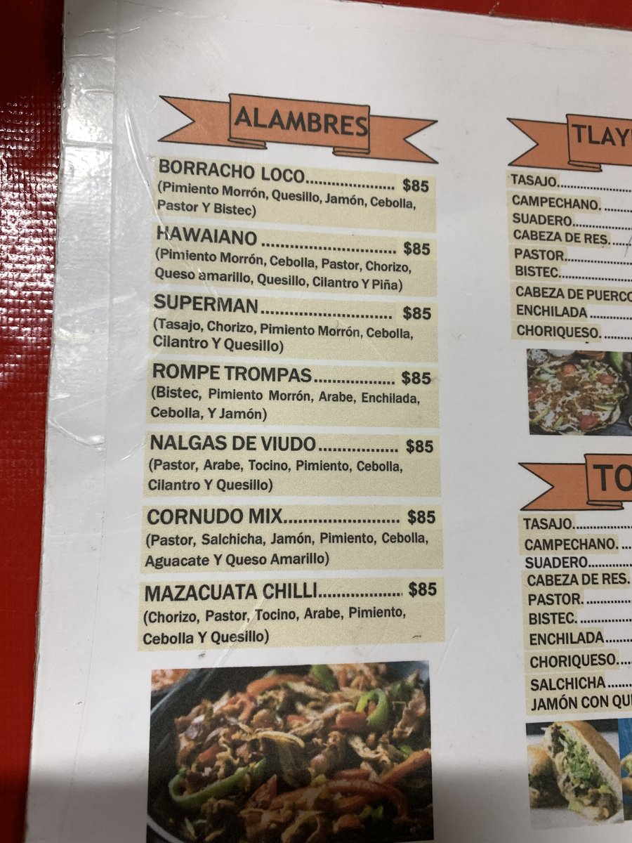 Los nombres de las taquerías mexicanas y sus especialidades deberían ser patrimonio escrito de la humanidad.