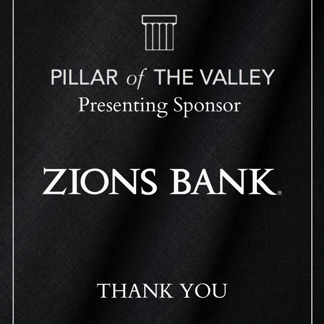 Utah Valley Chamber (@uvchamber) on Twitter photo A warm thank you to Zions Bank for being our 2024 Presenting Sponsor at Pillar of the Valley 2024 honoring Gail Miller!
Register to attend: loom.ly/V7Vzz8I If you are interested in sponsoring this event, email Amy Martines at amym@thechamber.org #ZionsBank A warm thank you to Zions Bank for being our 2024 Presenting Sponsor at Pillar of the Valley 2024 honoring Gail Miller!
Register to attend: loom.ly/V7Vzz8I If you are interested in sponsoring this event, email Amy Martines at amym@thechamber.org #ZionsBank