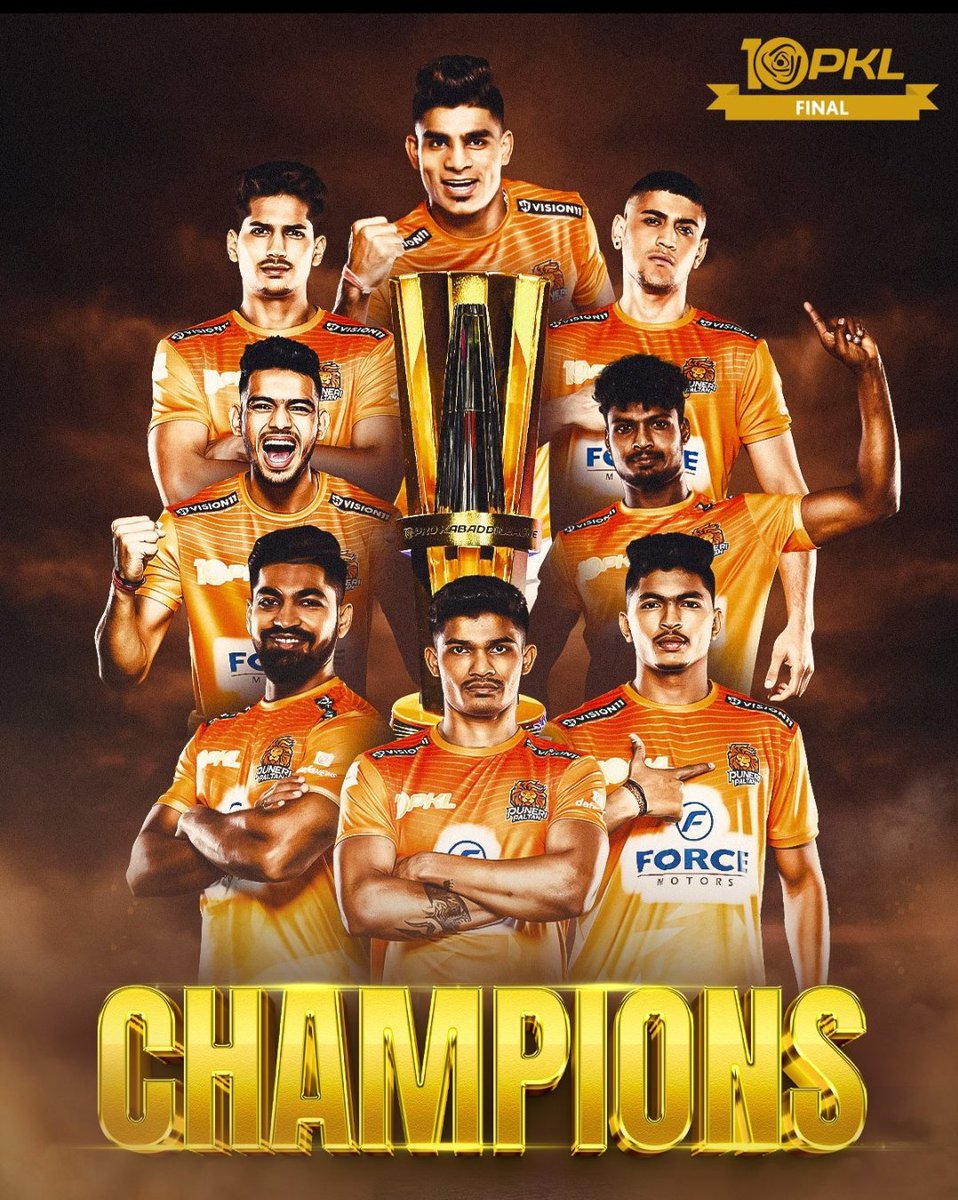 Puneri Paltan Champions of PKL10 🚩🏆

#PKLFinal #PKL10