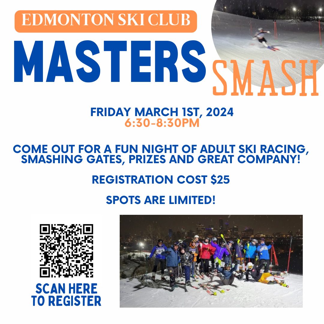 Mark your calendar for March 1 and get ready to smash some gates in this fun night of racing. Timing, prizes, food, and more are included. Hurry up and get your spot secured. Space is limited! @EdmontonSkiClub bit.ly/49VEVho