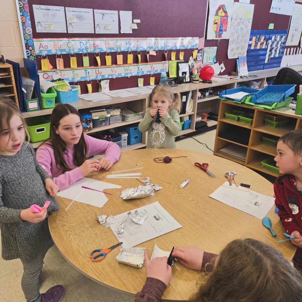 Building boats with our buddies! #BetterTogether #learningbuddies #STEM