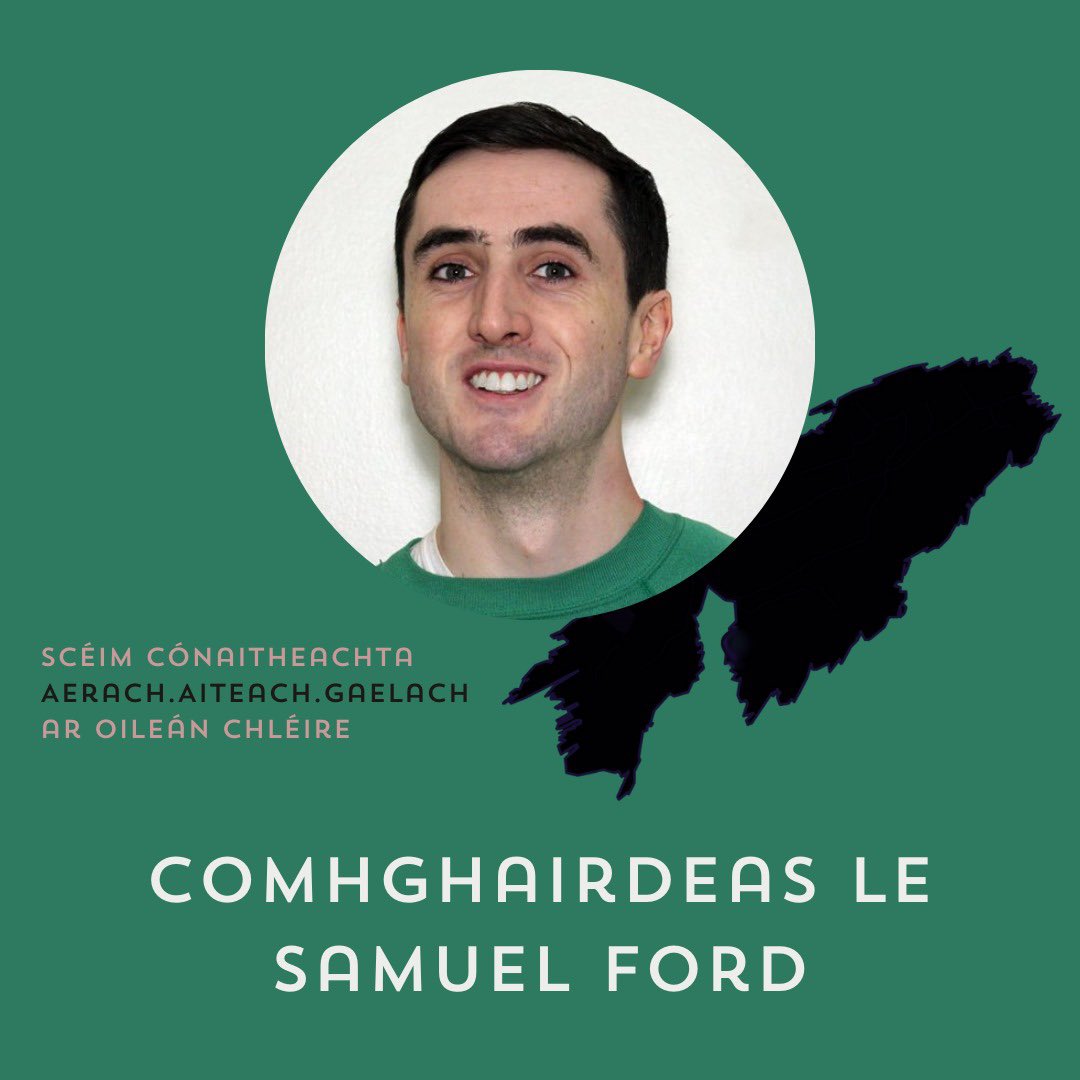 🎉 Comhghairdeas le Samuel Ford a bhuaigh sparántacht cónaitheacht ar Oileán Chléire le Aerach.Aiteach.Gaelach! 🎨 Beidh deichniúr ealaíontóirí ag dul isteach ar Oileán Chléire i mí an Mhárta le tabhairt faoi thionscadail ealaíne faoin téama An Todhchaíochas Gaelach.