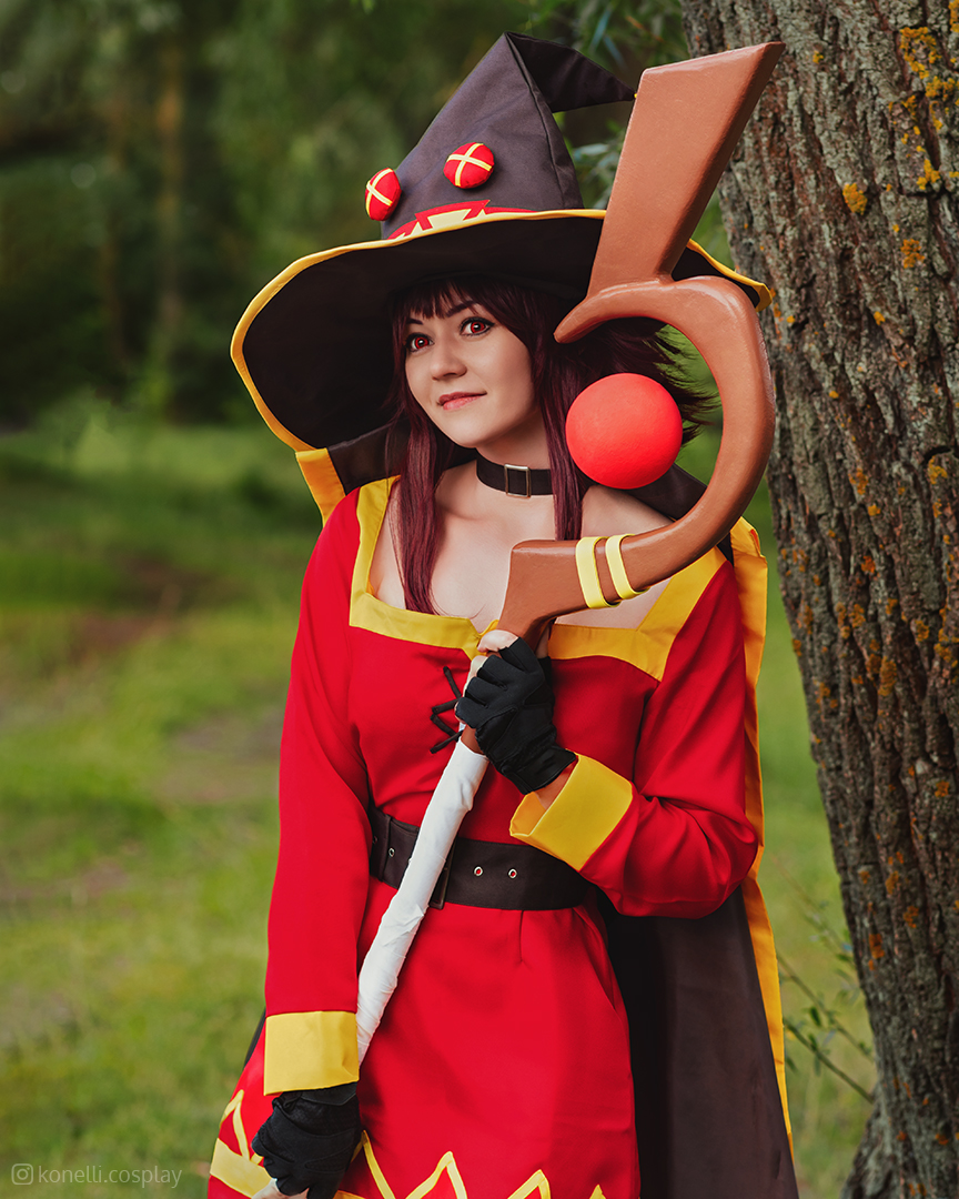 You know, I'm starting to think I should just blow up this big tree! My #Megumin #cosplay from #KonoSuba #anime #megumincosplay #konosubacosplay #konosubamegumin #meguminkonosuba #ukrcosplay #コスプレ #めぐみん #このすば #косплей #animecosplay #cute #kawaii #mage #wizard