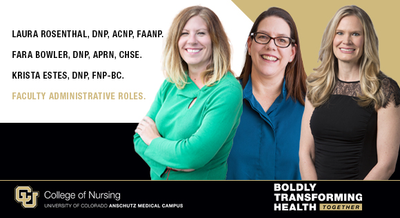 🎉 Congrats to Drs Rosenthal, Bowler & Estes on their new roles at CU Nursing! Dr. Rosenthal is Sr. Assist. Dean of Academic Ops, Dr. Bowler is the Assist. Dean of Clinical Simulation, & Dr. Estes is Assist. Dean of Master’s Programs. Exciting times ahead! #CUNursing #CUAnschutz