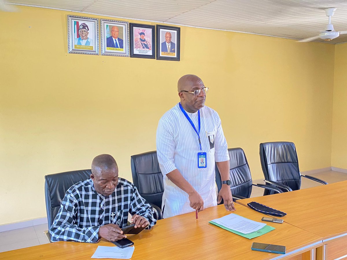 futiamedia's tweet image. FUTIA RECEIVES AKWA IBOM STATE CORRESPONDENTS’ CHAPEL OF NUJ ON A COURTESY VISIT
The Vice Chancellor of the Federal of University Technology, Ikot Abasi (FUTIA), Professor Leo Daniel earlier today received the A’Ibom Correspondents’ Chapel of the Nigeria Union of Journalists.