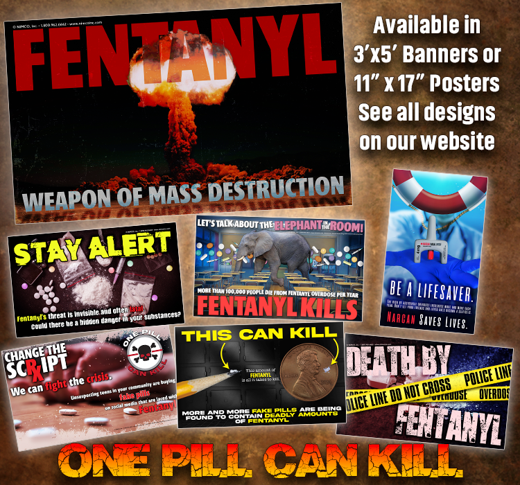 Fight back against the fentanyl crisis! Our powerful banners and posters educate and raise awareness to help save lives. Order today at nimcoinc.com/product-catego… #fentanylprevention #fentanylkills #OnePillCanKill