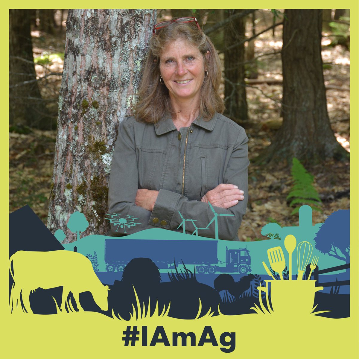 #IAmAg by studying our planet's forests and fostering more resilient ecosystems. Forests provide food, fiber, clean air and water, and so much more! Let's strive for a sustainable future, one step at a time. #NationalAgDay #CareersinAg #forestecologist