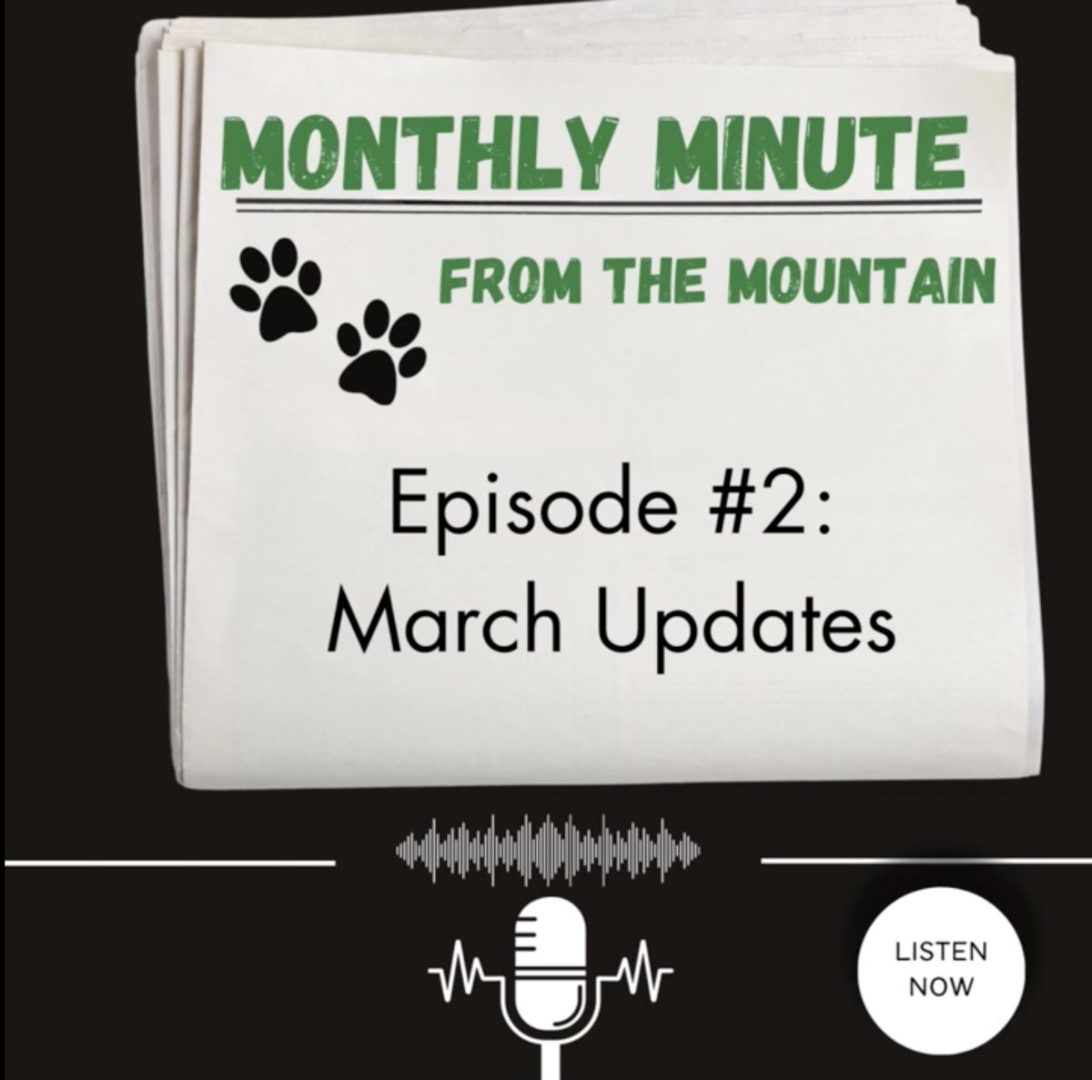 Hot off the mics!!! Enjoy this month's The Monthly Minute from the Mountain: S1.Ep2 💚 youtu.be/zfHxJxETqT4?fe…