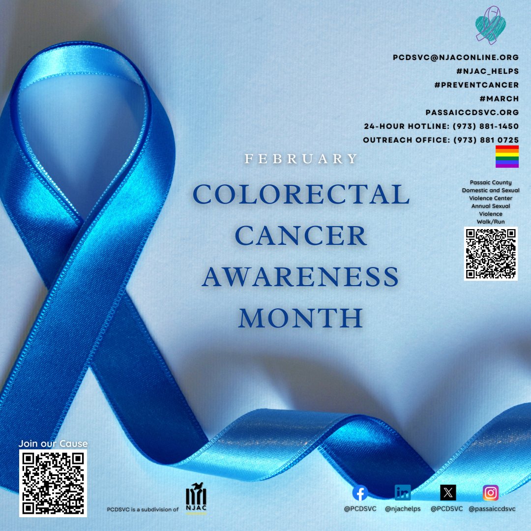 Let's spread awareness and encourage everyone to prioritize their colorectal health! 

@passaic_county
#ColorectalAwareness #PreventColorectalCancer #passaiccountynj #patersonnj #newjersey #njac_helps