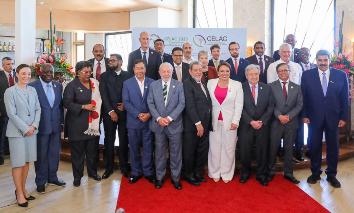 #CELAC foto oficial de la VIII Cumbre de jefes de Estado. San Vicente y Las Granadinas