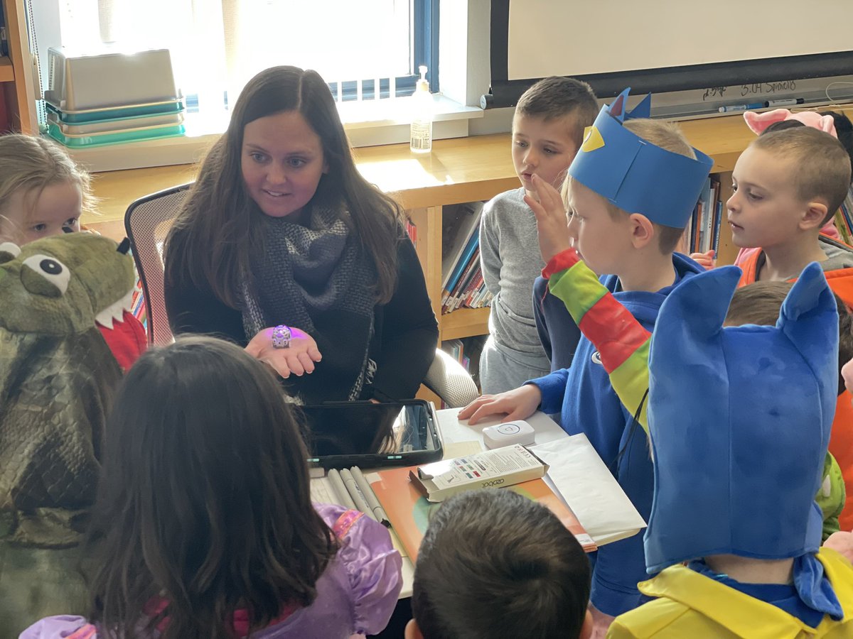 Some Kindergarten characters showed up to STEM this morning and got a chance to meet and learn about <a href="/Ozobot/">Ozobot</a> with <a href="/KelseyFlanagan_/">Kelsey Flanagan</a>