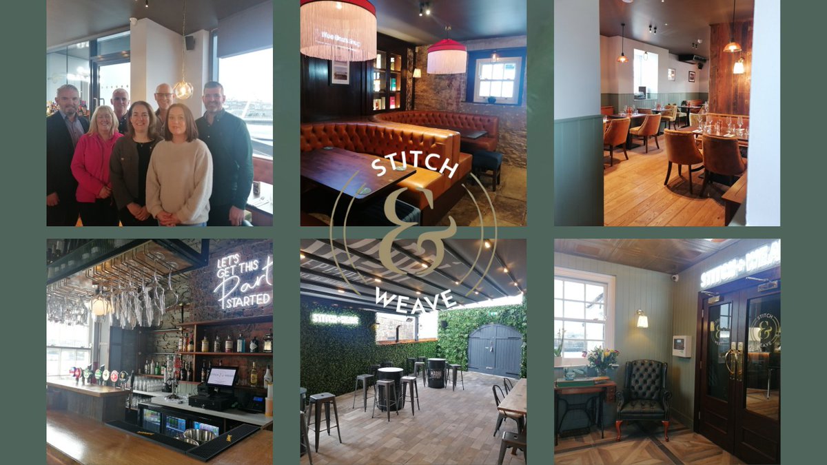 We were delighted to be invited to see Derry's newest Bar & Restaurant @StitchandWeave ahead of their grand opening today🎉 An excellent addition to the food & drink offering in the city 🍴🍺 We would like to wish the entire team the best of luck for their opening weekend 🥂