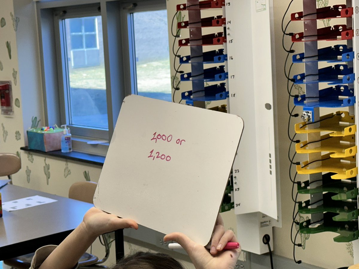 The use of whiteboards and a timer for an Estimation Exploration Warm-up in <a href="/IllustrateMath/">Illustrative Mathematics</a> is great for helping students focus on a rough, rapid, and reasonable evaluation of a quality rather than an exact answer. <a href="/NHTSCHOOLS/">North Hanover Schools</a> <a href="/wawryk_april/">April wawryk</a> <a href="/ImagineLearning/">Imagine Learning</a> #SMP2 #sensemaking