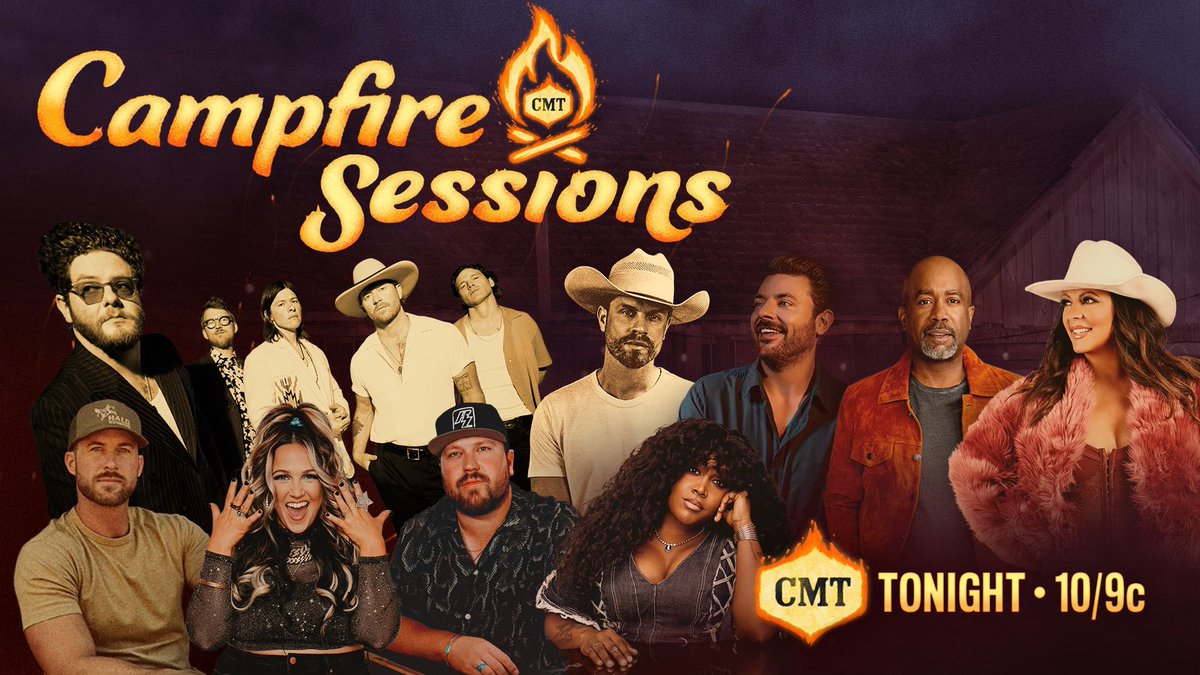 Check out @CMT’s special classic country episode of #CMTCampfireSessions tonight at 10/9c!