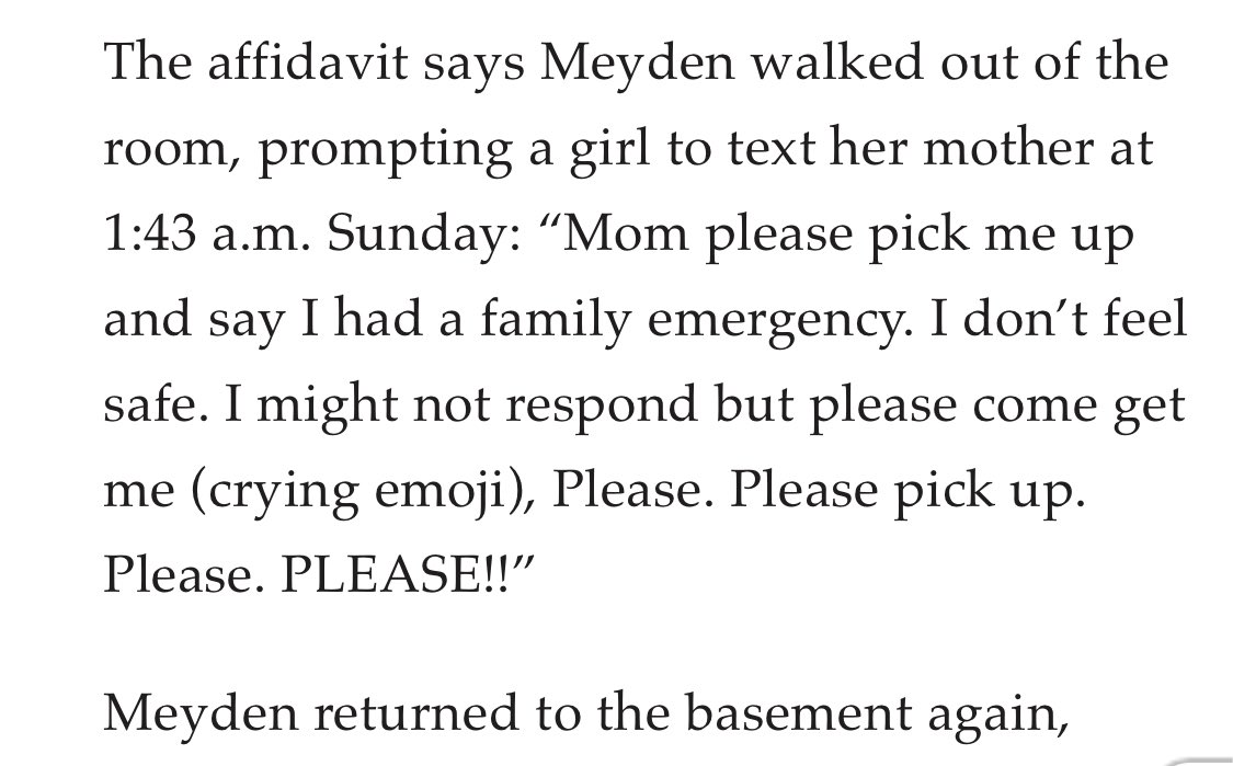 This girl was so brave and smart to message her mom and alert her that something was very wrong.