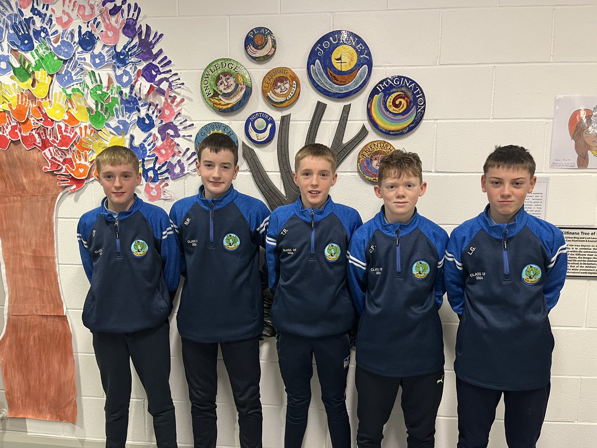 Congratulations to Jack, Tom, Noah, Conor and Luke in Sixth Class who have been chosen for the South Limerick Team in the Mackey Cup 🏆 We wish the boys and the entire South Limerick team the very best of luck! @southlimkgaa @LimerickGAAzine @cnambnaisiunta @MunGAABunscol