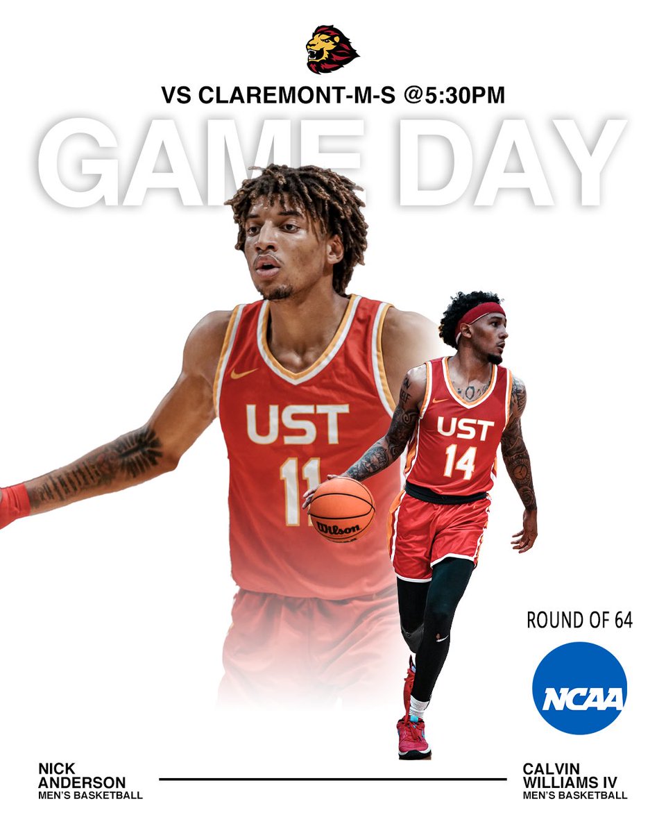 NCAA R1 ‼️ Alright, bet 🏀 🆚 Claremont Mudd Scripps 🦌 📍 Thousand Oaks, CA ⏰ 5:30 CST 📊🎥 ustcelts.com #CeltCulture | #D3Hoops @d3hoops