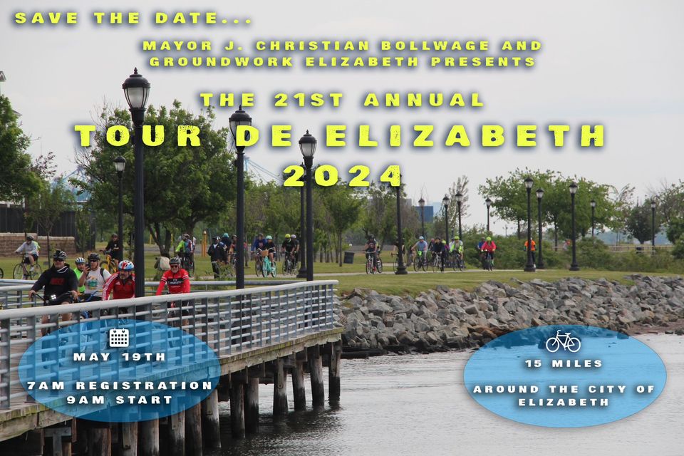 Save the date for the 21st annual Tour De Elizabeth on May 19th!🚴
