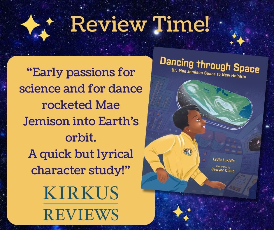 Thank you, <a href="/KirkusReviews/">Kirkus Reviews</a>, for the lovely words about DANCING THROUGH SPACE! Go #STEM.
#WritingCommunity #amreading #amwriting #review #science #deepspace <a href="/AlbertWhitman/">Albert Whitman & Co.</a> @SteamTeamBooks <a href="/PbSpree/">PB Spree</a> #books