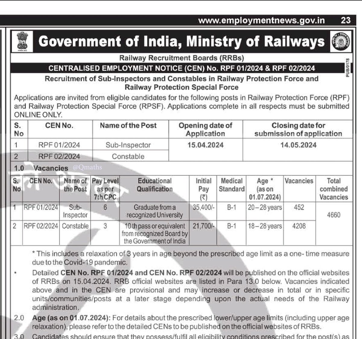 NikhilGuptaID's tweet photo. Dear @PIB_India plz check employment news, page number 23 of 2-8 March 2024 edition (available online)..

Perhaps you need a fact check for propagation of Fake alerts..!! https://t.co/g349odKy7j