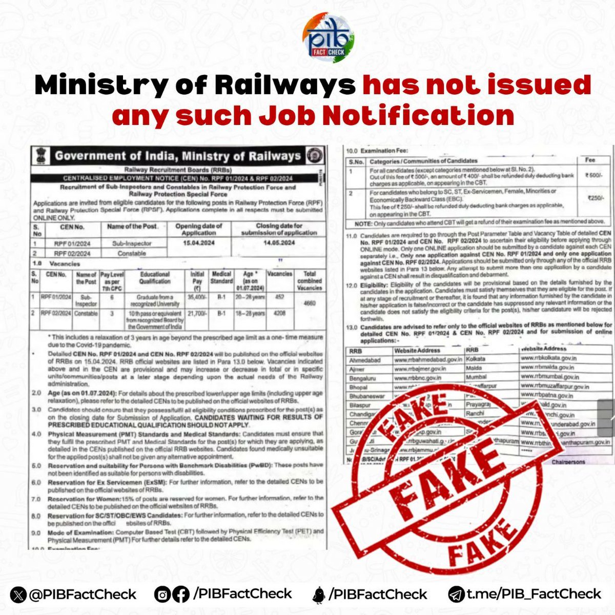 NikhilGuptaID's tweet photo. Dear @PIB_India plz check employment news, page number 23 of 2-8 March 2024 edition (available online)..

Perhaps you need a fact check for propagation of Fake alerts..!! https://t.co/g349odKy7j