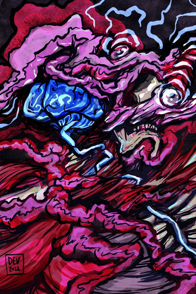 UnlimitedBugles's tweet photo. @RatWaveGH Heyo! Im a trans artist with a visceral and dynamic style and I love drawing both trans people and blood! Very into the ttrpg space (currently working on an anarchist sci-fi comic built with ttrpg world building games) you can check out more of my work at https://t.co/56zp9hhgTR https://t.co/FGVSVrR3bK