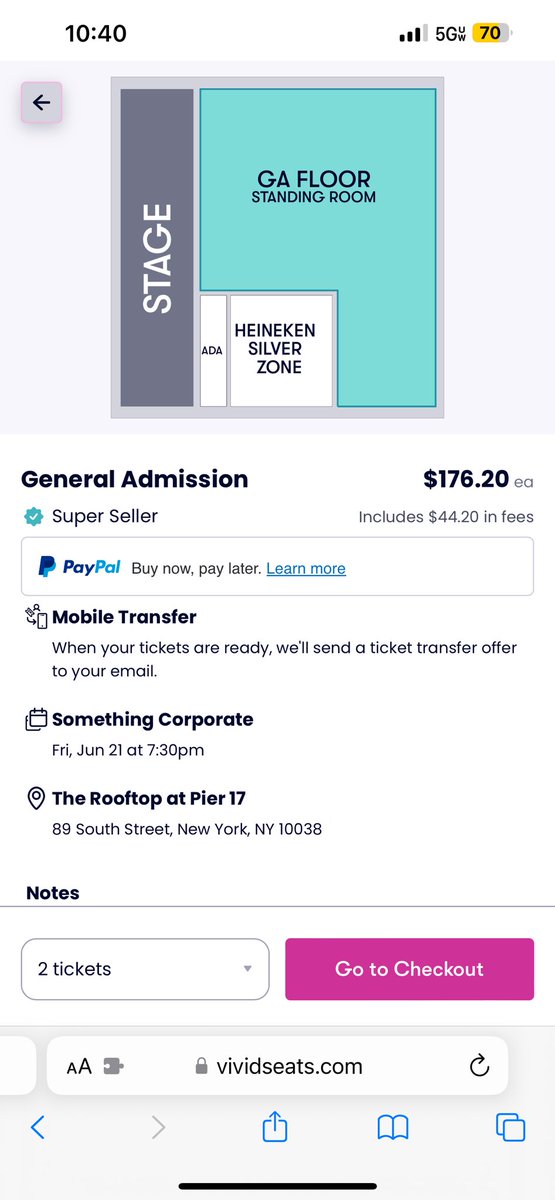 ASusskind's tweet photo. @amybeleckas @SoCorporateBand @andrewmcmahon Plenty of tickets available on resale sites for more than double face value 😡 https://t.co/8lTefvIGK2
