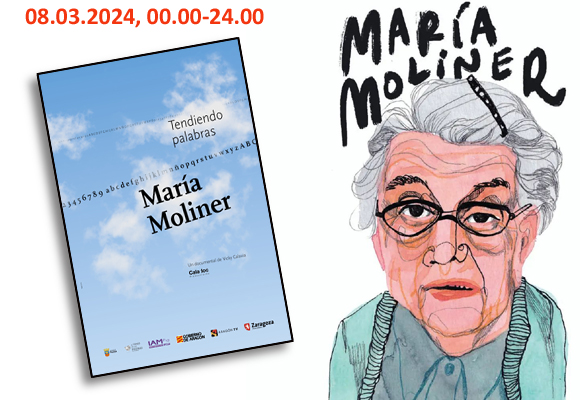 Proyección en línea
MARÍA MOLINER. TENDIENDO PALABRAS
Un documental sobre la gran lexicógrafa
difusiondigital.institutocervantes.es/view.php?J=H9Z…