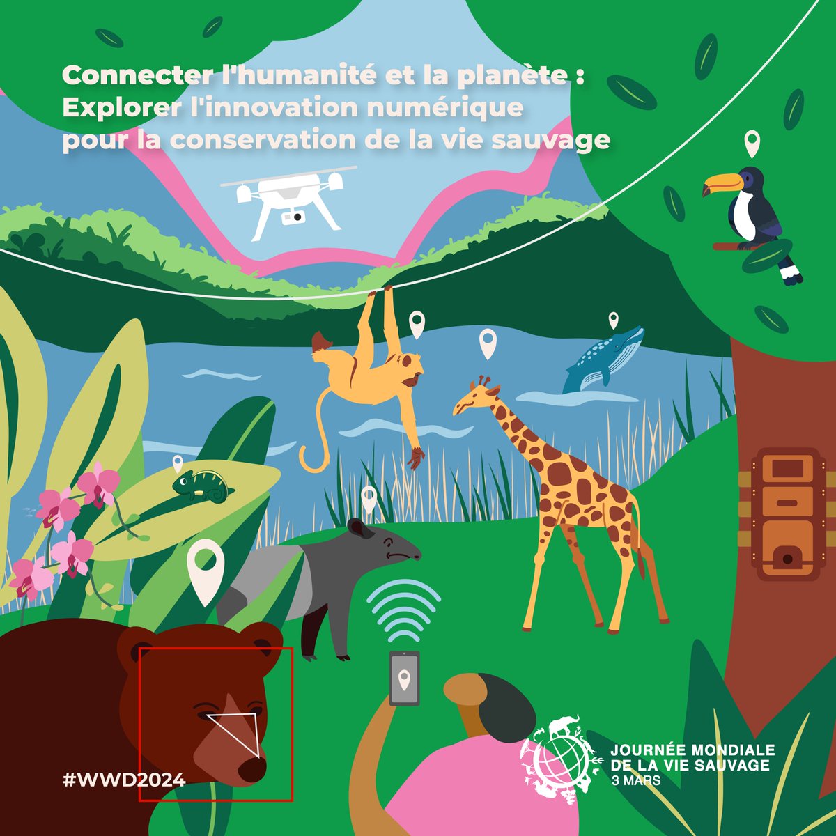 SYTRAD1's tweet image. 🌎 Journée mondiale de la vie sauvage

Le #sytrad célèbre la beauté et la richesse de la vie sauvage et de la #biodiversité.

Parce-que vos petits #écogestes du quotidien ont un impact positif sur la #nature.

@WildlifeDay  #WWD2024
Image : © CHENG Hui Xin