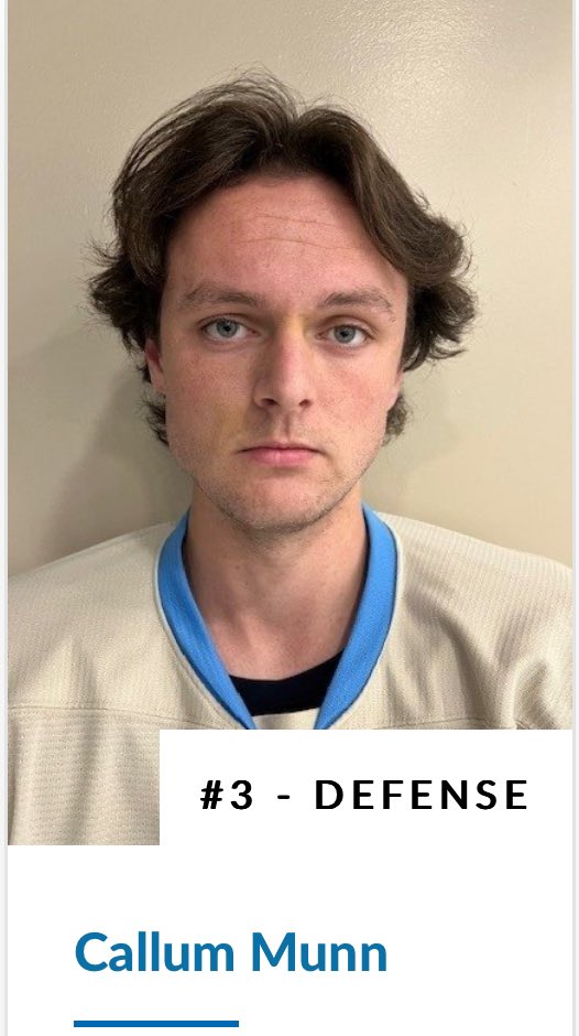 19Cheetahs's tweet photo. Provincial Player Profile

Name - Callum Munn 
Grade- 12
Position- Defensemen 
Favourite pregame meal- Pasta
Fav hype song- Run this Town (jay-z Rihanna)
Fav NHL Team- Toronto Maple Leafs
Best Hockey Memory- my first Provincial Ring 💍 https://t.co/RgE92WBaa6