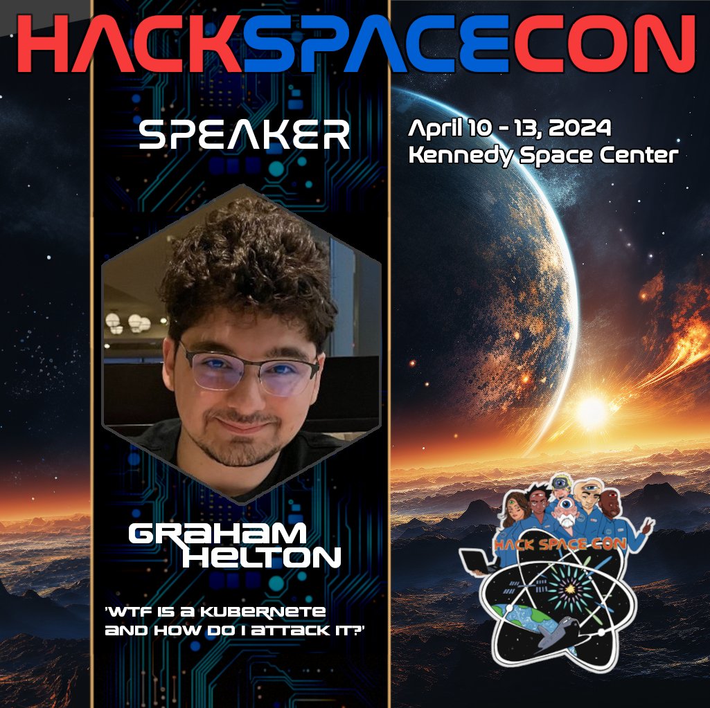 HackSpaceCon's tweet image. Ever wondered &quot;WTF is a kubernete &amp;amp; how do I hack it?&quot; 🤔 @GrahamHelton3&apos;s got you covered! From zero to hero on Kubernetes security, learn to navigate &amp;amp; exploit with expertise. 🚀 #KubernetesSecurity #EthicalHacking #InfoSec #hsc24