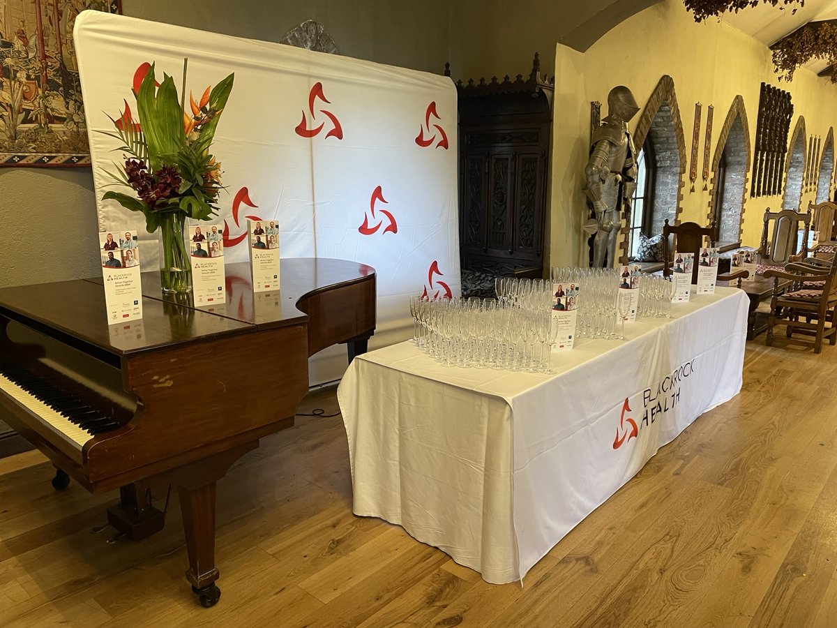 The scene is set for the @HealthBlackrock Better Together Awards tonight ! The Banqueting Hall at @Barberstown Castle is looking resplendent Good luck to everyone shortlisted ! #BlackrockHealthAwards