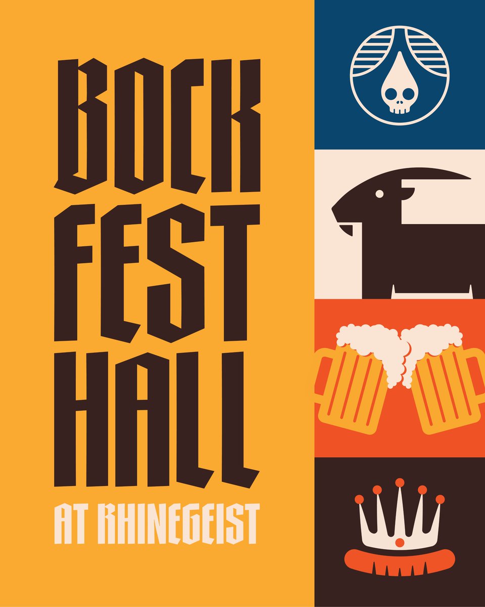 BOCKFEST IS HERE!!!!!
🍻🥨🌭🍻🥨🌭🍻🥨🌭
We're bocking out all weekend!!! Stop by the Taproom today starting at noon through Sunday for a full roster of Bockfest fun!